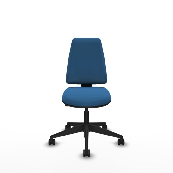 Elche CP similpiel azul claro base piramidal ruedas nailon 65mm