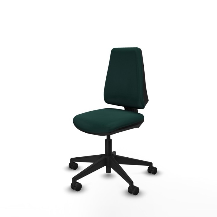 Elche CP similpiel verde botella base piramidal ruedas nailon 65mm