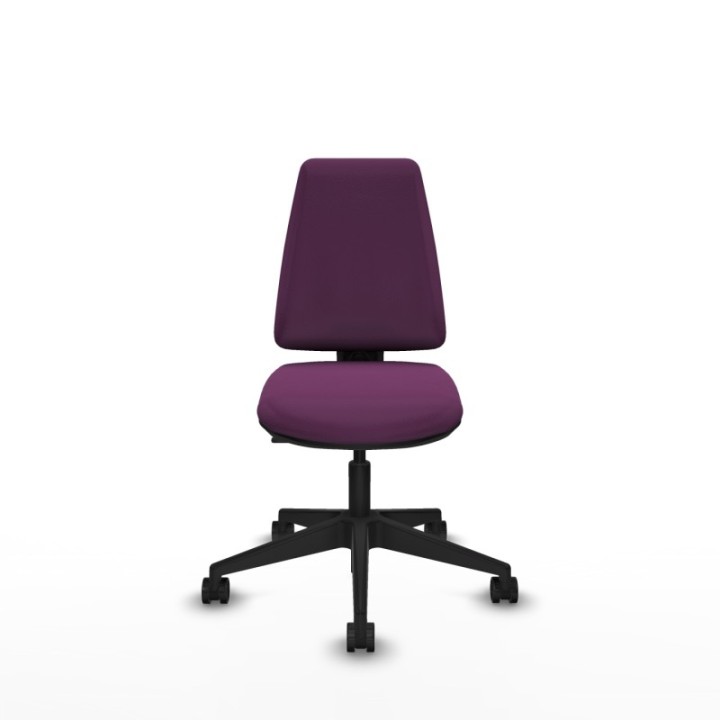 Elche CP similpiel morado base piramidal ruedas nailon 65mm