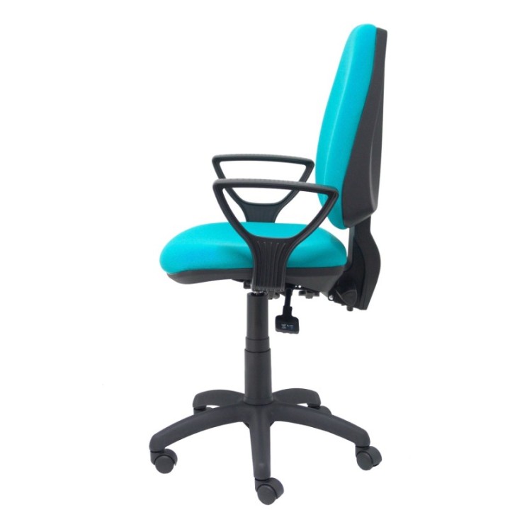 Silla Elche S bali turquesa brazos fijos