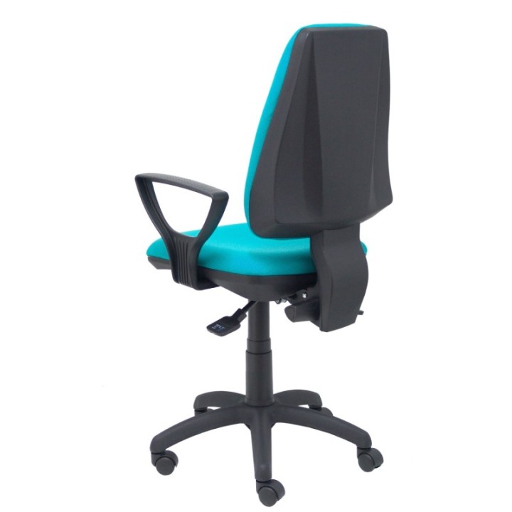Silla Elche S bali turquesa brazos fijos