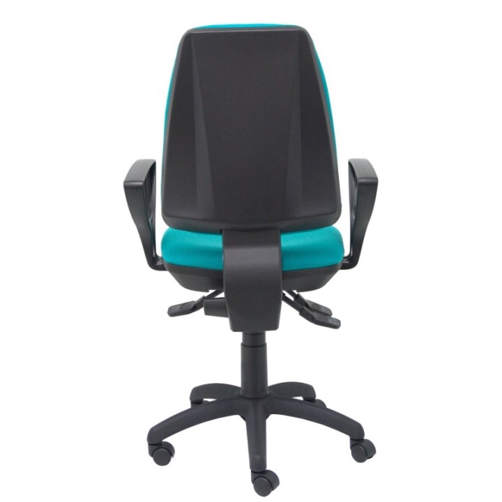 Silla Elche S bali turquesa brazos fijos