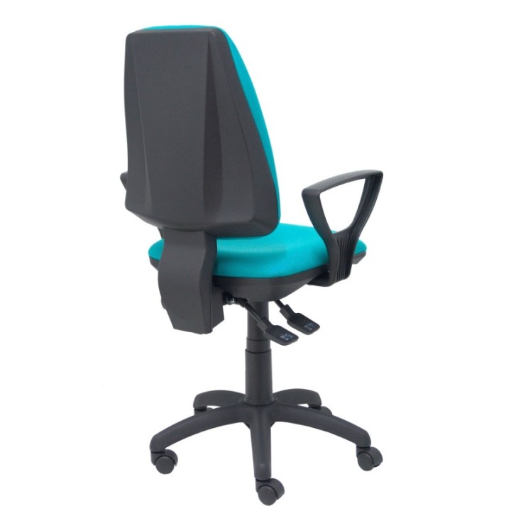 Silla Elche S bali turquesa brazos fijos