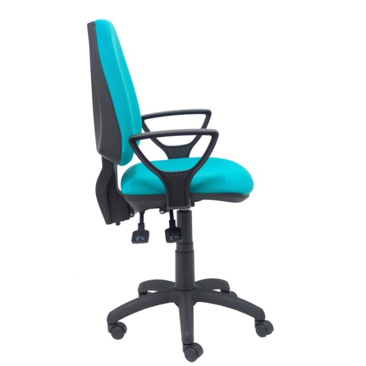 Silla Elche S bali turquesa brazos fijos