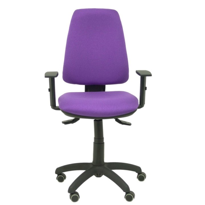 Silla Elche S bali lila brazos regulables ruedas de parqué