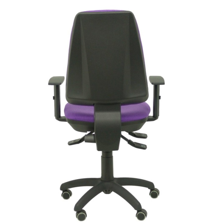 Silla Elche S bali lila brazos regulables ruedas de parqué