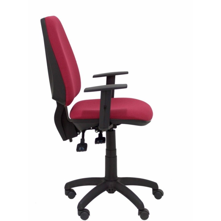 Silla Elche S bali color granate brazos regulables