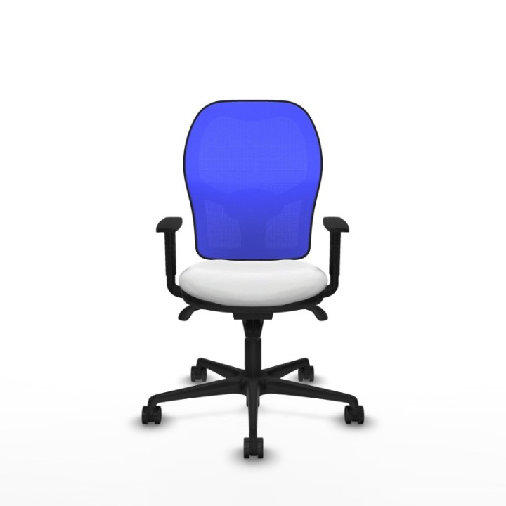 Jorquera sincro malla azul bali blanco brazos 1D base nailon  ruedas 65mm nailon