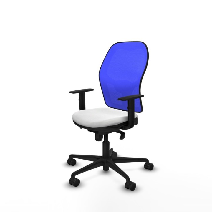 Jorquera sincro malla azul bali blanco brazos 1D base nailon  ruedas 65mm nailon