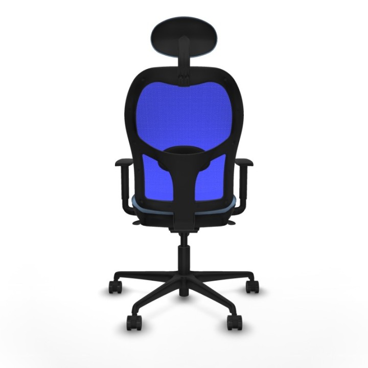 Jorquera sincro malla azul bali azul cielo brazos 1D base nailon cabecero fijo ruedas 65mm nailon