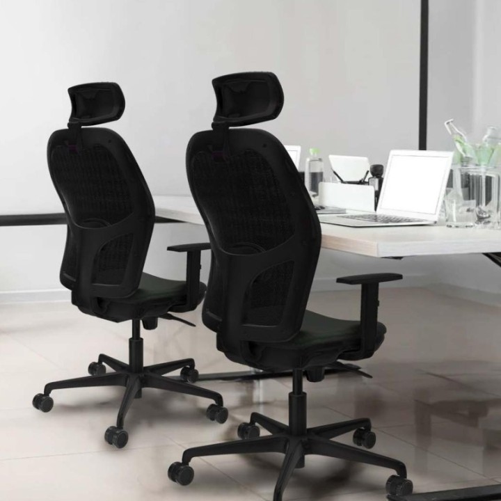 Jorquera sincro malla azul bali azul marino brazos 1D base nailon cabecero 2D ruedas 65mm nailon