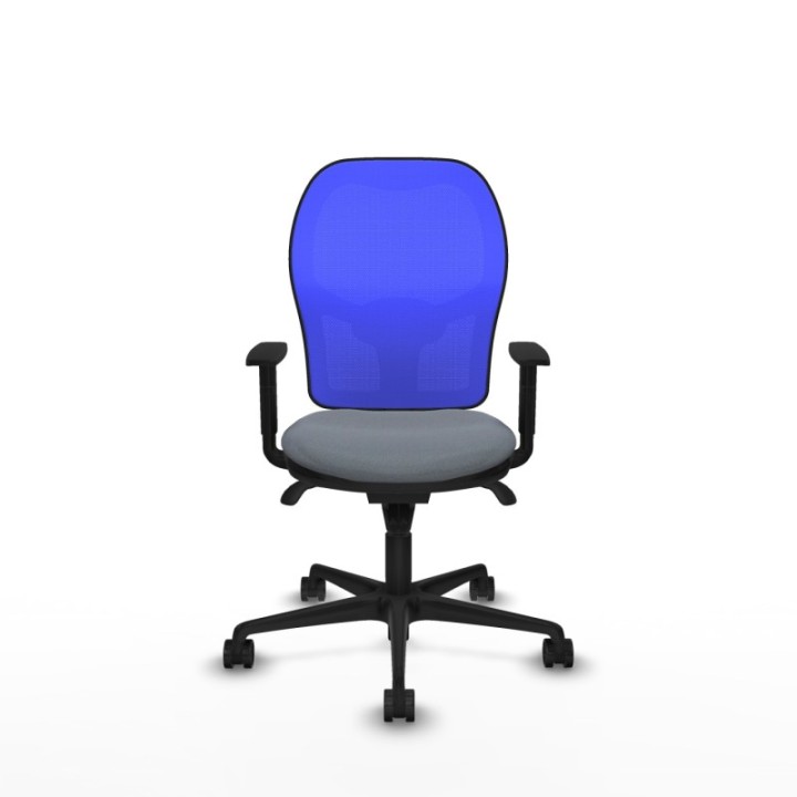 Jorquera sincro malla azul bali gris brazos 1D base nailon  ruedas 65mm nailon