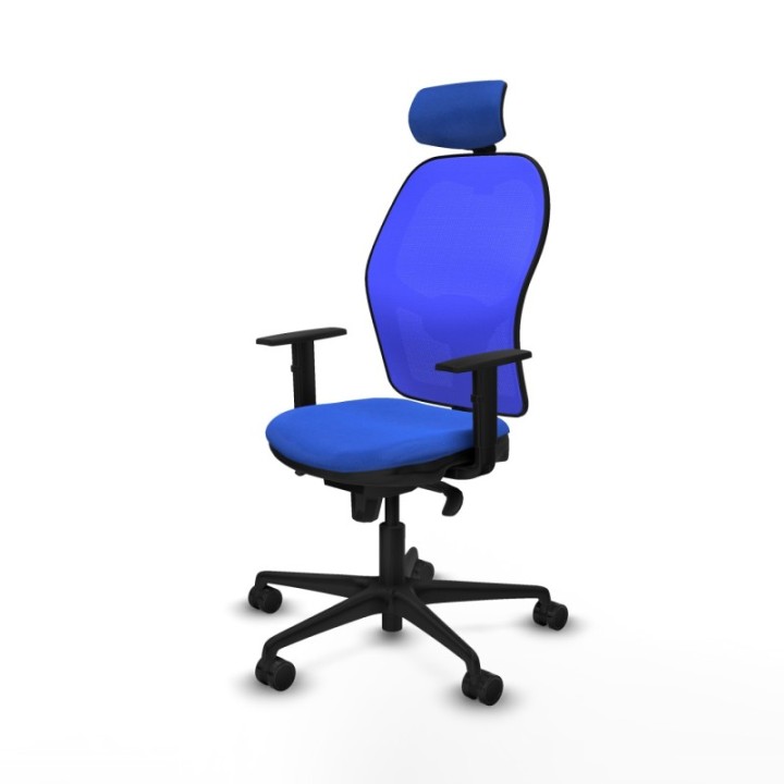 Jorquera sincro malla azul bali azul brazos 1D base nailon cabecero 2D ruedas 65mm nailon