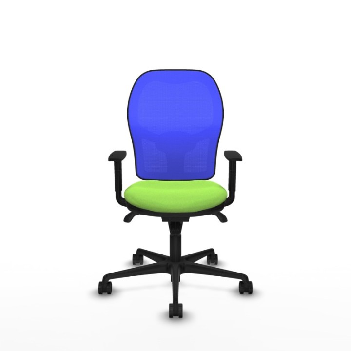 Jorquera sincro malla azul bali pistacho brazos 1D base nailon  ruedas 65mm nailon