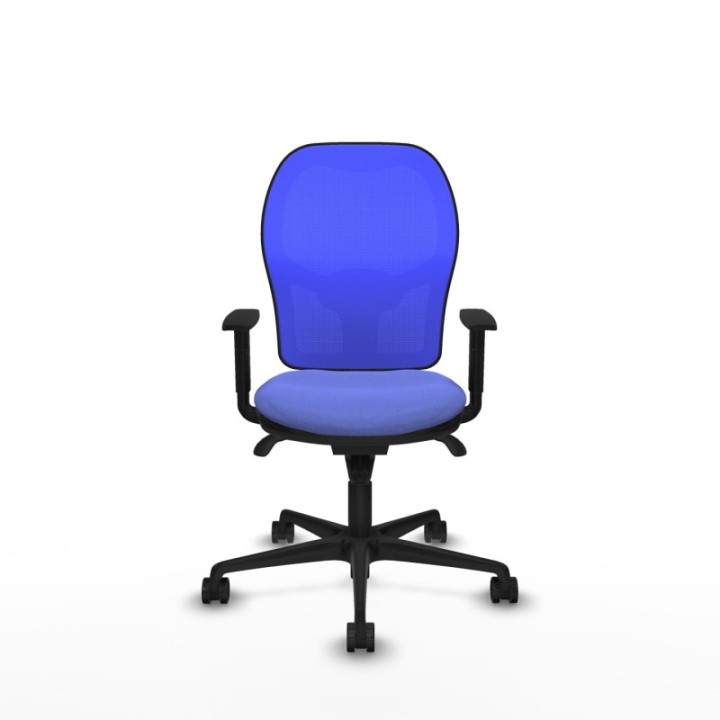 Jorquera sincro malla azul bali azul claro brazos 1D base nailon  ruedas 65mm nailon