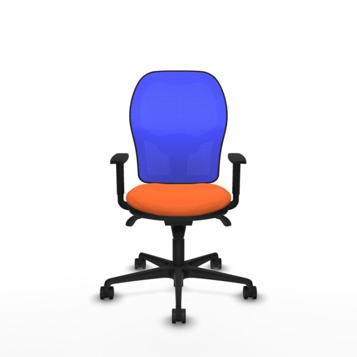 Jorquera sincro malla azul bali naranja brazos 1D base nailon  ruedas 65mm nailon