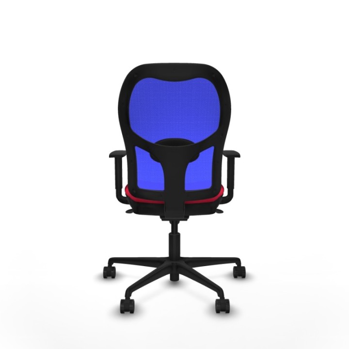 Jorquera sincro malla azul bali rojo brazos 1D base nailon  ruedas 65mm nailon