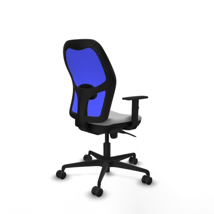 Jorquera sincro malla azul bali gris claro brazos 1D base nailon  ruedas 65mm nailon