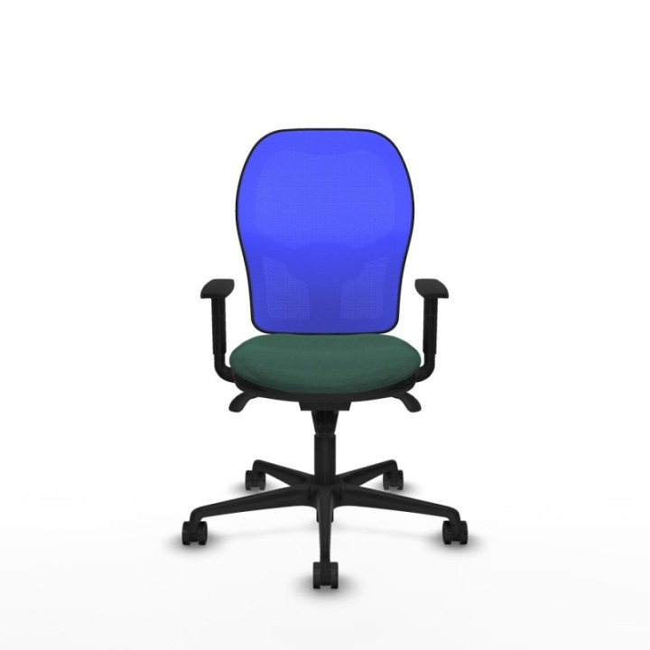 Jorquera sincro malla azul bali verde botella brazos 1D base nailon  ruedas 65mm nailon