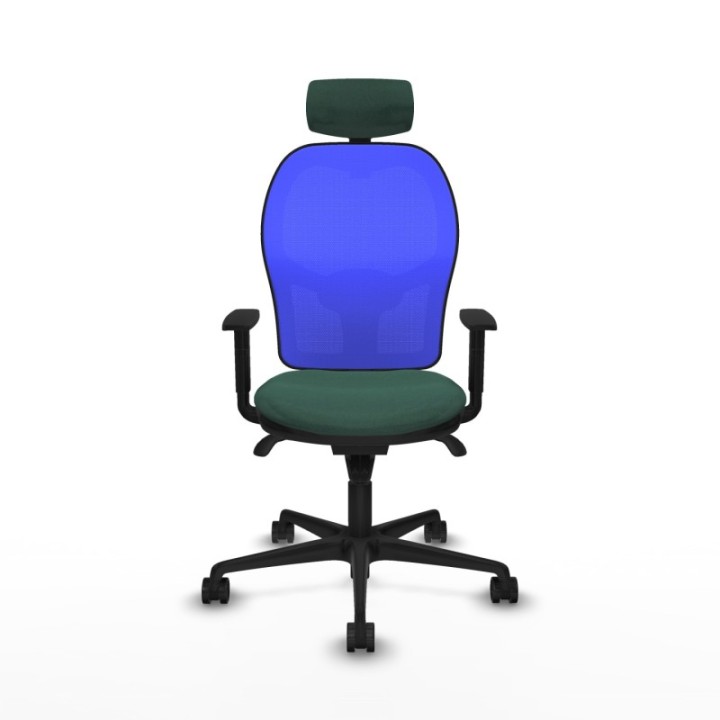 Jorquera sincro malla azul bali verde botella brazos 1D base nailon cabecero 2D ruedas 65mm nailon