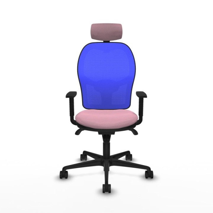 Jorquera sincro malla azul bali rosa brazos 1D base nailon cabecero 2D ruedas 65mm nailon