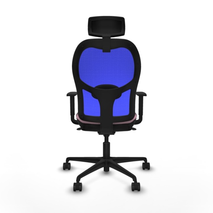 Jorquera sincro malla azul bali rosa brazos 1D base nailon cabecero 2D ruedas 65mm nailon