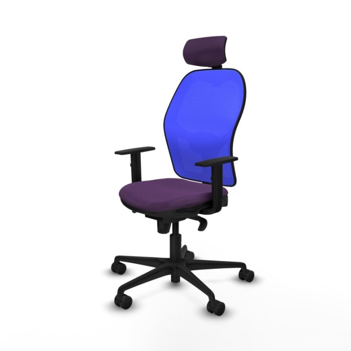 Jorquera sincro malla azul bali morado brazos 1D base nailon cabecero 2D ruedas 65mm nailon