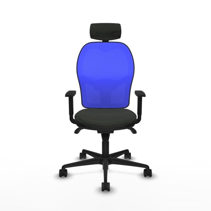 Jorquera sincro malla azul bali negro brazos 1D base nailon cabecero 2D ruedas 65mm nailon