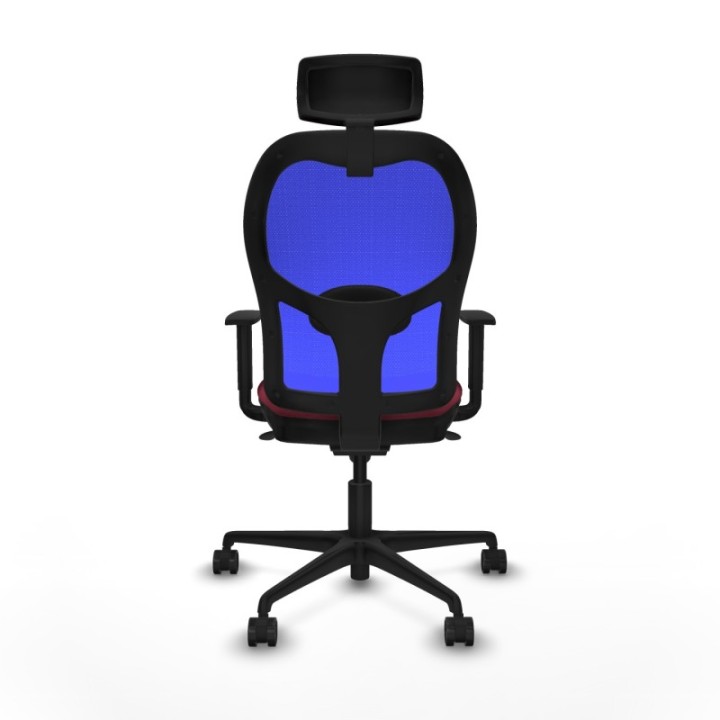 Jorquera sincro malla azul bali granate brazos 1D base nailon cabecero 2D ruedas 65mm nailon