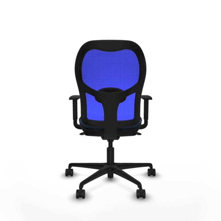 Jorquera sincro malla azul similpiel azul marino brazos 1D base nailon  ruedas 65mm nailon