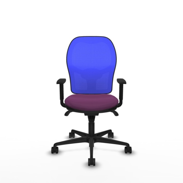 Jorquera sincro malla azul similpiel morado brazos 1D base nailon  ruedas 65mm nailon