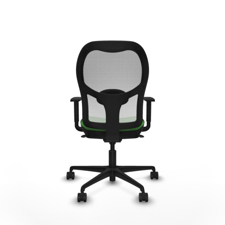 Jorquera sincro malla blanca bali verde brazos 1D base nailon  ruedas 65mm nailon