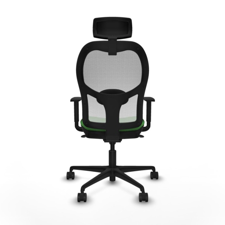 Jorquera sincro malla blanca bali verde brazos 1D base nailon cabecero 2D ruedas 65mm nailon