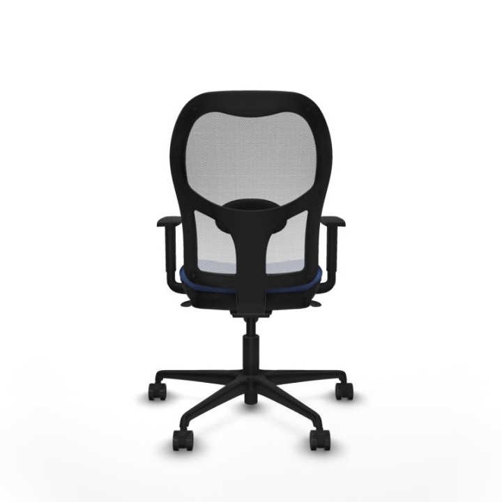 Jorquera sincro malla blanca bali azul marino brazos 1D base nailon  ruedas 65mm nailon