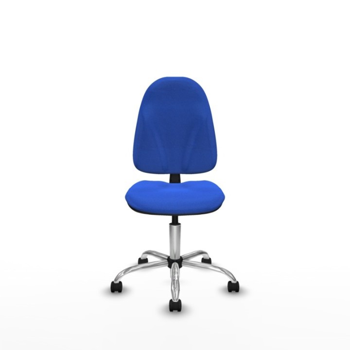 Algarra CP bali azul  base cromada ruedas nailon 50mm