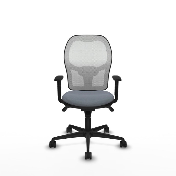 Jorquera sincro malla blanca bali gris brazos 1D base nailon  ruedas 65mm nailon