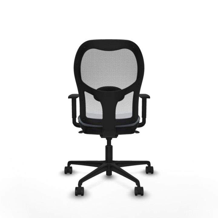 Jorquera sincro malla blanca bali gris brazos 1D base nailon  ruedas 65mm nailon