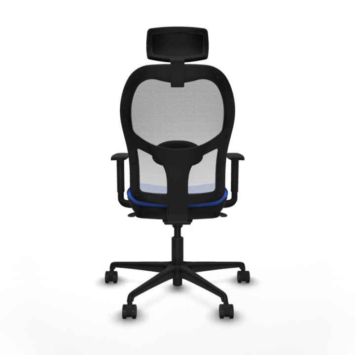 Jorquera sincro malla blanca bali azul brazos 1D base nailon cabecero 2D ruedas 65mm nailon