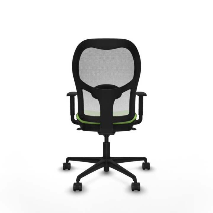 Jorquera sincro malla blanca bali pistacho brazos 1D base nailon  ruedas 65mm nailon