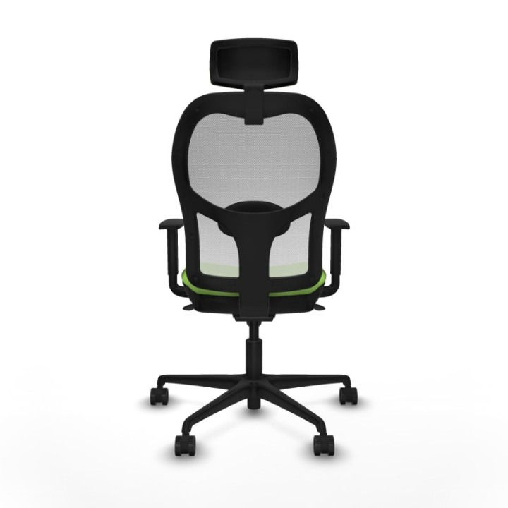 Jorquera sincro malla blanca bali pistacho brazos 1D base nailon cabecero 2D ruedas 65mm nailon