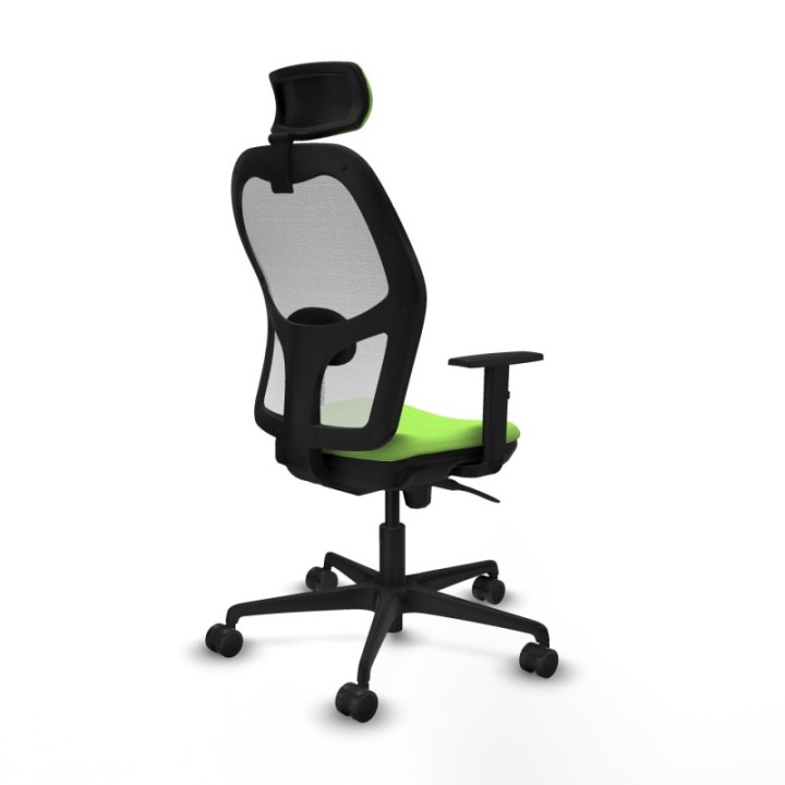 Jorquera sincro malla blanca bali pistacho brazos 1D base nailon cabecero 2D ruedas 65mm nailon