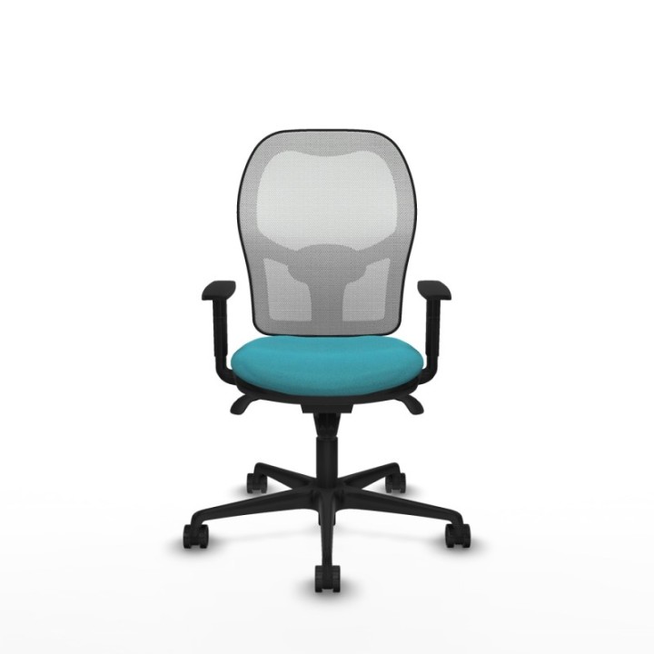 Jorquera sincro malla blanca bali turquesa brazos 1D base nailon  ruedas 65mm nailon