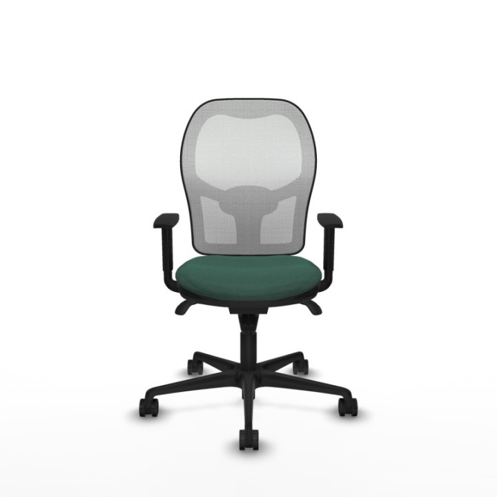 Jorquera sincro malla blanca bali verde botella brazos 1D base nailon  ruedas 65mm nailon