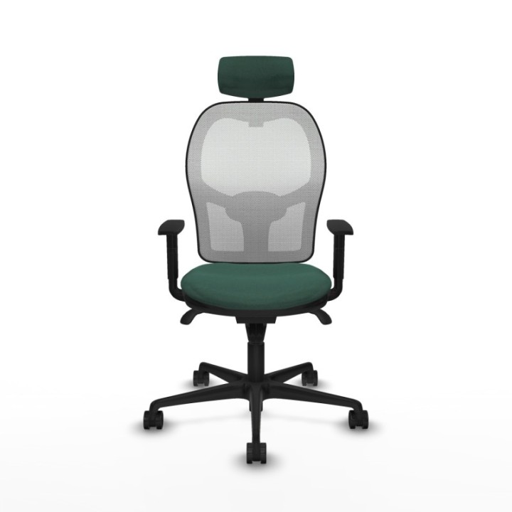 Jorquera sincro malla blanca bali verde botella brazos 1D base nailon cabecero 2D ruedas 65mm nailon