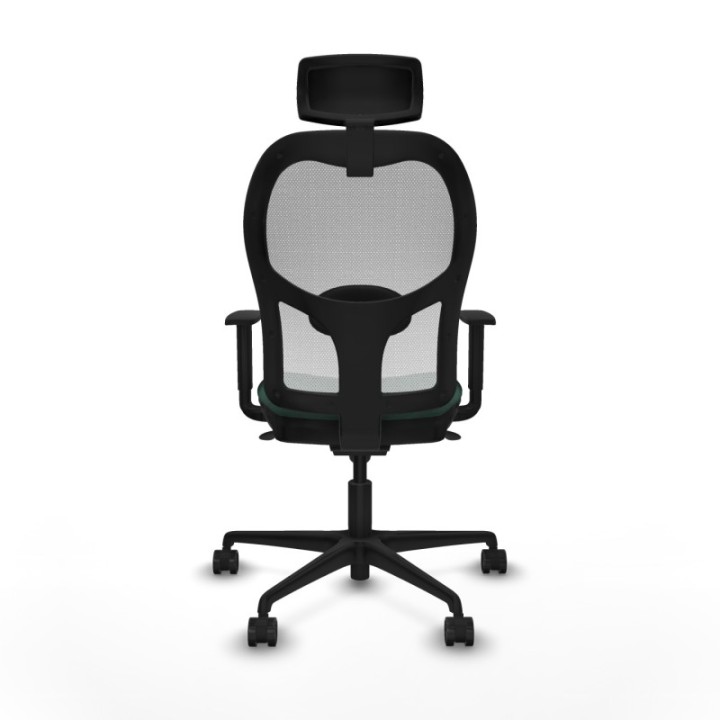 Jorquera sincro malla blanca bali verde botella brazos 1D base nailon cabecero 2D ruedas 65mm nailon