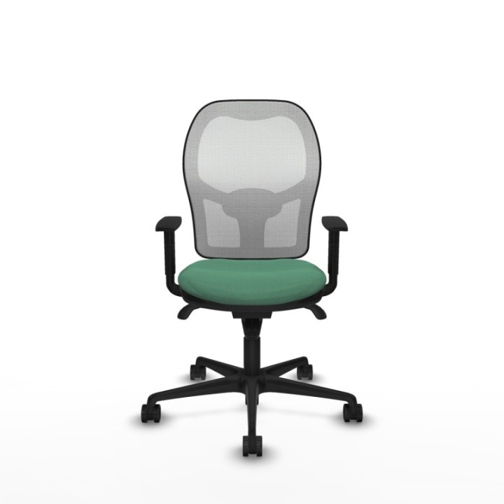 Jorquera sincro malla blanca bali verde esmeralda brazos 1D base nailon  ruedas 65mm nailon