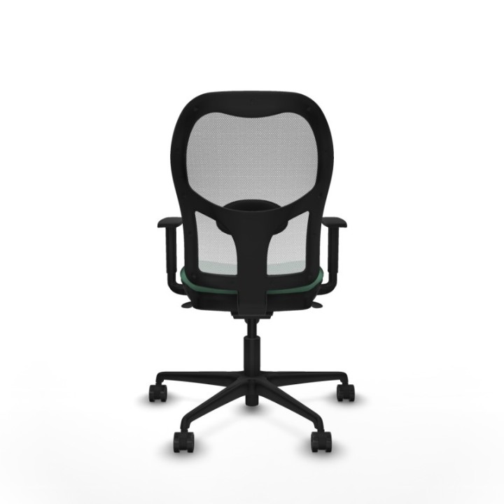 Jorquera sincro malla blanca bali verde esmeralda brazos 1D base nailon  ruedas 65mm nailon