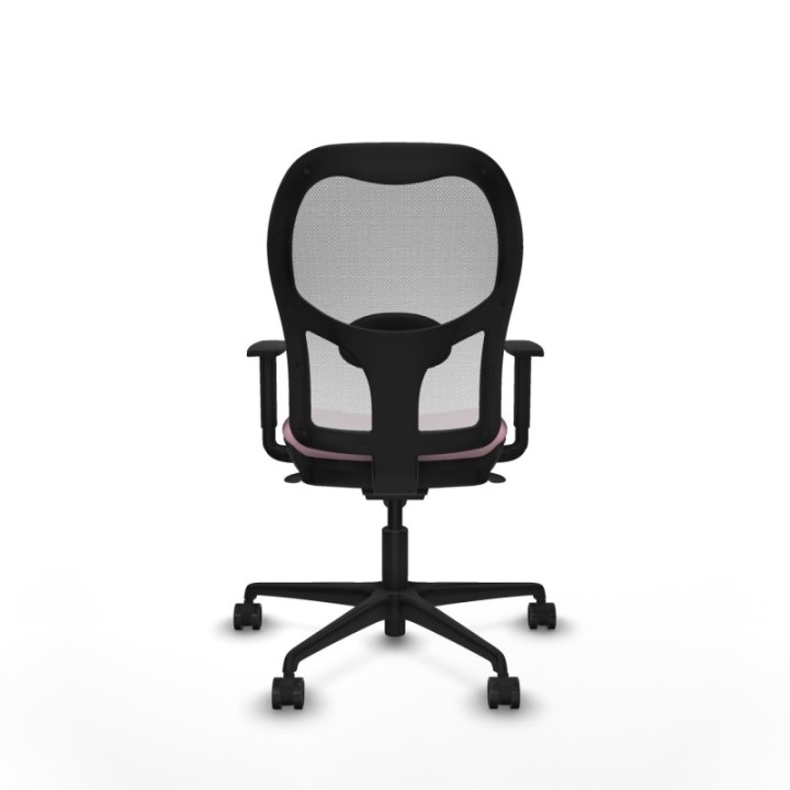 Jorquera sincro malla blanca bali rosa brazos 1D base nailon  ruedas 65mm nailon