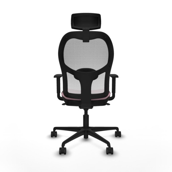 Jorquera sincro malla blanca bali rosa brazos 1D base nailon cabecero 2D ruedas 65mm nailon