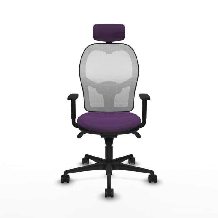 Jorquera sincro malla blanca bali morado brazos 1D base nailon cabecero 2D ruedas 65mm nailon